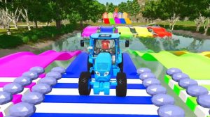 МУЛЬТИКИ про ТРАКТОР: весёлые гонки по детской ФЕРМЕ