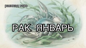 РАК таро прогноз на ЯНВАРЬ 2026 [расклад таро] [гадание онлайн]