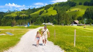 Настя и папа показывают достопримечательности Швейцарии