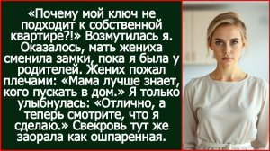 Мама лучше знает, кого пускать в дом. Заявил жених, когда я не смогла попасть в свою квартиру