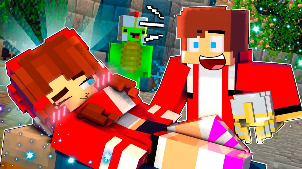 Джей Джей и Майки спасают сестру от побега дракона - Анимация в Роблоксе смотреть онлайн