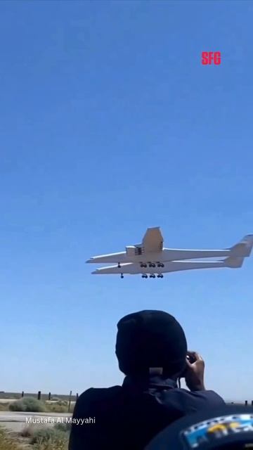 Испытания Stratolaunch Roc: самолет достиг высоты 10 600 метров