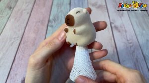 337951 Игрушка-антистресс Прыгучая капибара 10см