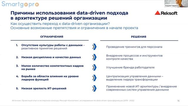 Работа с данными в нефтегазовой отрасли