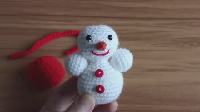 Снеговичок крючком. ч. 1.Тело и голова. смотреть онлайн