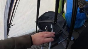 РАСПОЛОЖЕНИЕ ВЕЩЕЙ в палатке на РЫБАЛКЕ. Комфорт в ЗИМНЕЙ палатке