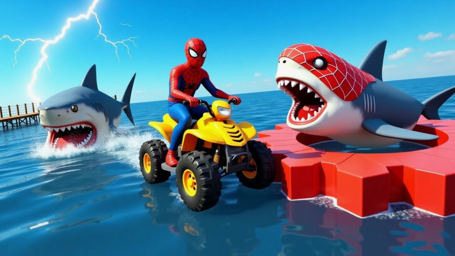 Развивающие мультики. Мультфильмы про машинки ЧЕЛОВЕК ПАУК ВСЕ КОСТЮМЫ №22