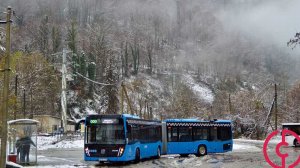 В Сочи начали тестировать новый "автобус-гармошку" от КАМАЗа