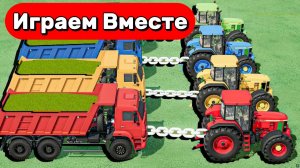 МУЛЬТИКИ ДЛЯ ДЕТЕЙ ПРО МАШИНКИ И ТРАКТОРЫ НА ФЕРМА 🚛 ГОНКИ ТРАКТОРОВ И ГРУЗОВИКОВ