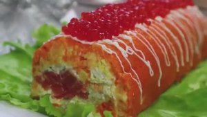 НОВОГОДНИЙ Салат "Король Стола" Рулет-Салат Царский