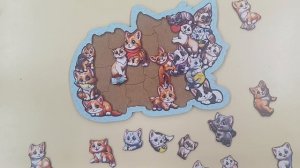 Отличный  детский 🎁- деревянный пазл "Кошка"