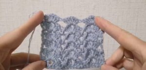 Вертикальный узор крючком