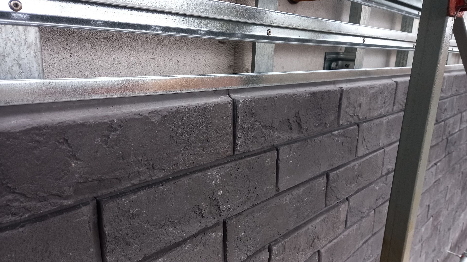 Монтаж плитки White Hills на навесной вентилируемый фасад. Часть 1