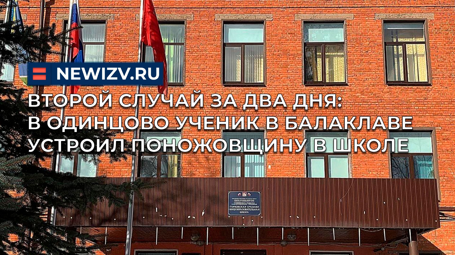 Второй случай за два дня: в Одинцово ученик в балаклаве устроил поножовщину в школе смотреть онлайн
