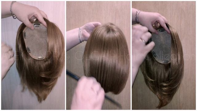 Теменная НАКЛАДКА, на шёлке - В НАЛИЧИИ #натуральнаянакладка #изделияизволос