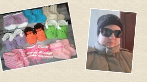 13-15 декабря. Жилет женский готов. Пинетки на отправку тоже ☺️ влог