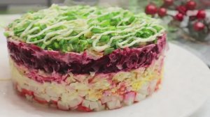 Салат _Карнавал_ с крабовыми палочками  на  Новый Год! Самый необычный- самый вкусный !