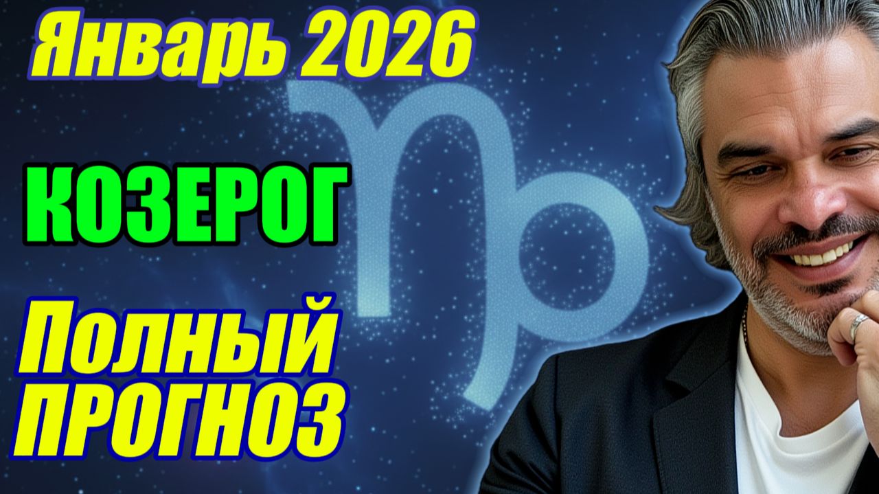 Козерог | Январь 2026 | Гороскоп по декадам: энергия, опора, ресурсы