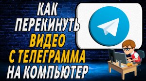 Как перекинуть видео с телеграмма на компьютер