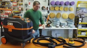 Промышленный, строительный пылесос MAXXT MVC3800 с АВТО очисткой фильтра