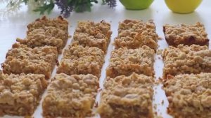 Бесподобное ОВСЯНОЕ печенье с яблоками! Лёгкое, рассыпчатое, Очень вкусное!