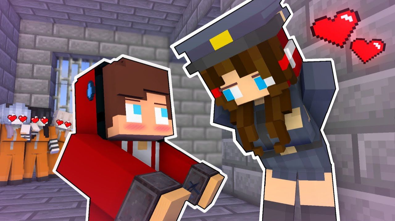 Джей Джей попала в тюрьму для девочек - анимация для майнкрафта смотреть онлайн