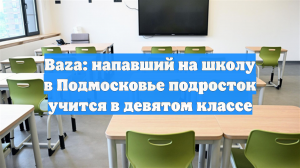Baza: напавший на школу в Подмосковье подросток учится в девятом классе