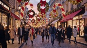 🎄Самые красивые рождественские улицы Парижа 2025 полная праздничная прогулка✨