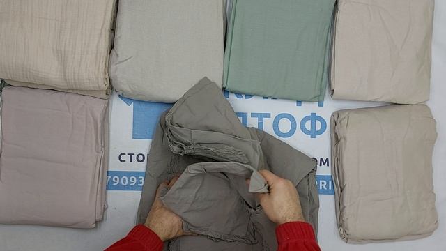 Постельное белье комплектами  H&M сток (хлопок, лен, муслин) оптом 6 пак