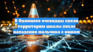 В Одинцово очевидцы сняли территорию школы после нападения мальчика с ножом