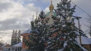 Зимняя красота в монастыре