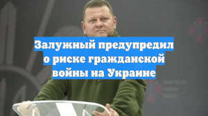 Залужный: После завершения конфликта Украине грозит гражданская война