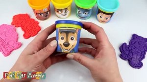 Щенячий патруль из мягкого пластилина 😄 Для детей 😀 Маршалл, Чейз