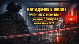 СРОЧНО: Ученик напал с ножом на охранника и детей в школе Одинцово — ведутся переговоры