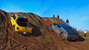 ВСЕ ХОТЯТ ОБЪЕХАТЬ TESLA CYBERTRUCK и RAM TRX против SUBARU, JEEP, HYUNDAI, SUZUKI