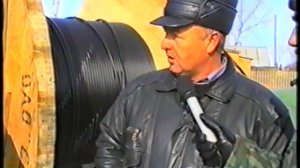 Прокладка кабеля Поспелиха 2002г