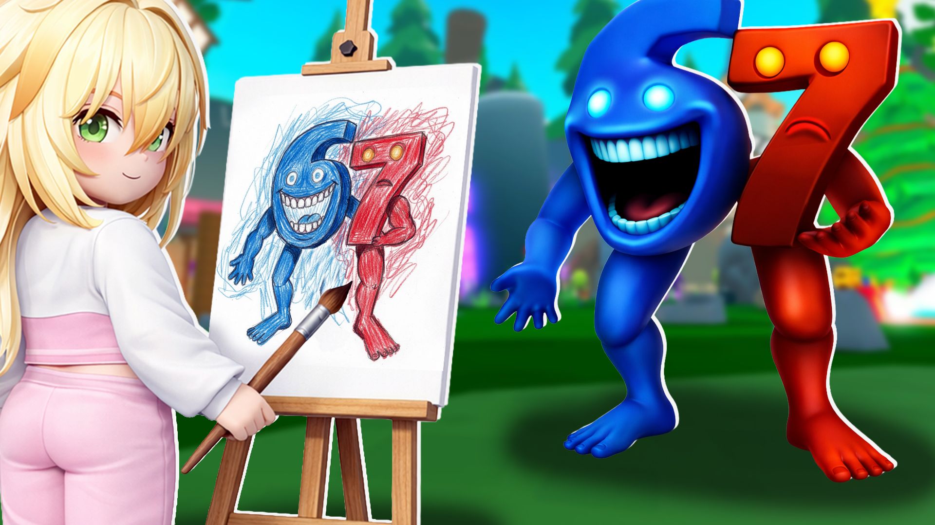 Я рисую БРЕЙНРОТОВ из Brainrot Evolution в Drawing Brainrots Tycoon Roblox | БлокиТоки