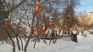 Театральный сквер города Новосибирске.