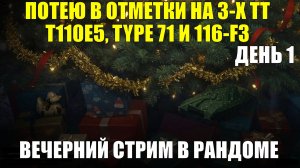 Снова потею в отметки - Вечерний стрим в рандоме #tanksblitz