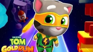 Talking Tom. Gold run. Том за золотом , горы золота и победа