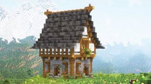 Средневековой дом в майнкрафте.