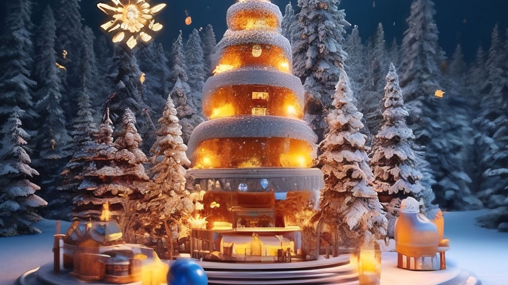 Теплые пожелания в канун нового года. Шикарная музыкальная открытка.