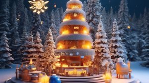 Теплые пожелания в канун нового года. Шикарная музыкальная открытка.