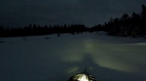 Ночная прогулка на снегоходе)