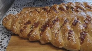 Ёлочка пампушка с чесноком и сыром. Вкусная домашняя выпечка. ПАМПУШКИ по новому рецепт