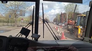 Поездка на Автобусе Красноярска ВМК АИ304414 (ПАЗ-320414) гос№К763ТМ|124 по маршруту №77.