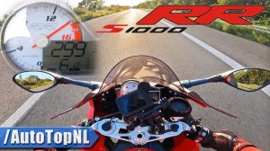 BMW S1000RR Akrapovic | МАКСИМАЛЬНАЯ СКОРОСТЬ на АВТОБАНЕ AutoTopNL