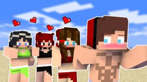 Девушкам на пляже нравится Джей Джей - майнкрафт анимация