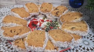 Рождественское кокосовое печенье с финиками. НЕЖНОЕ печенье. УДИВИТЕ РОДНЫХ и ГОСТЕЙ !!!!!