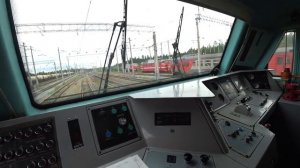Обзор кабина 2 электровоза 2ЭС4К